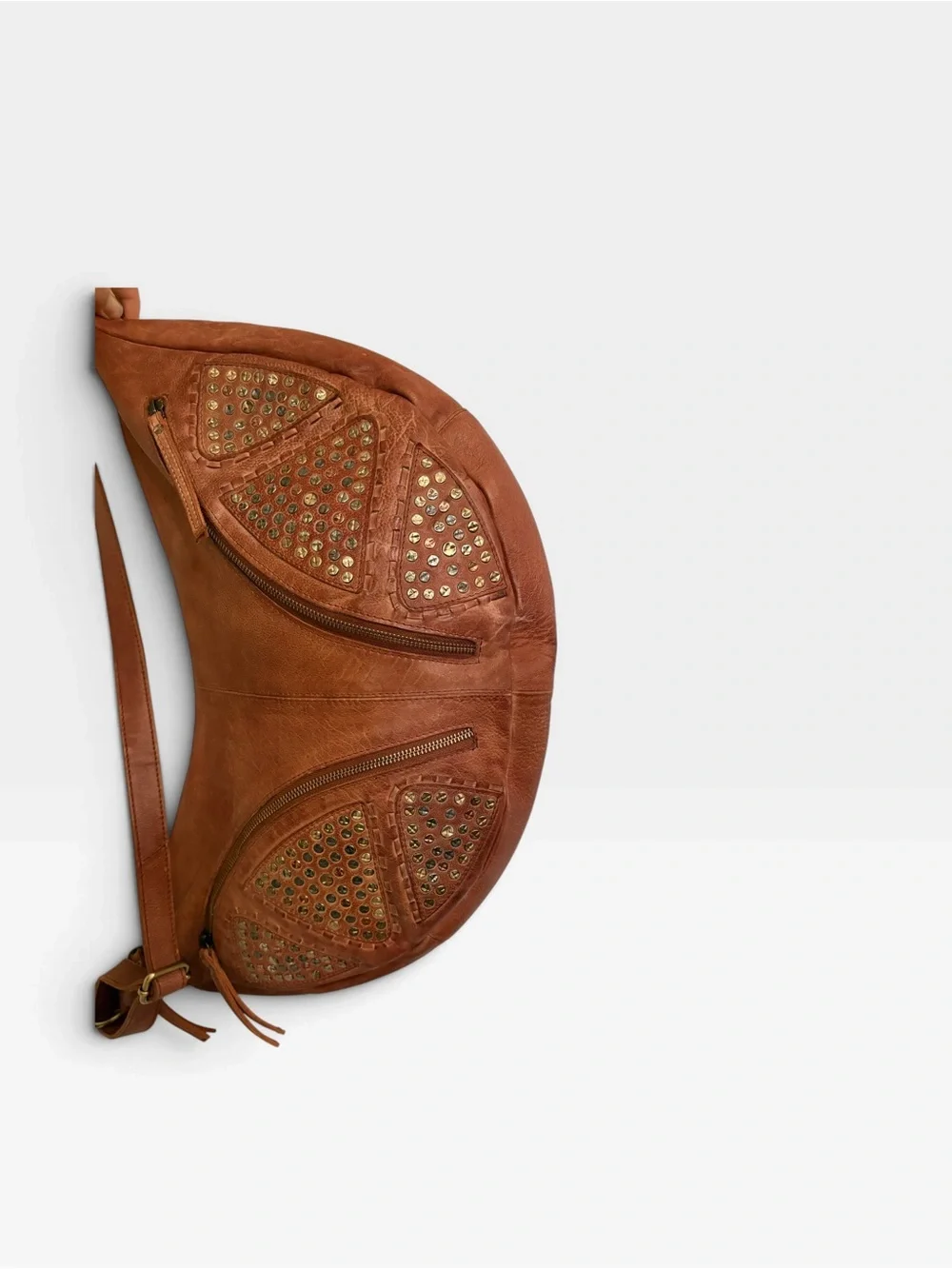 Free People Westside Studded Sling Leather Bag
